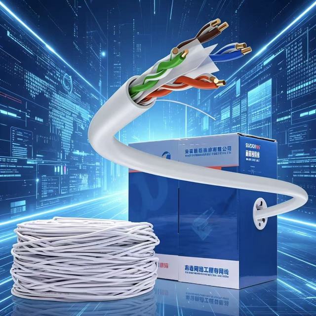 OEM Cat6 CCA UTP Cable 23AWG Solid LAN Network Ethernet Wire 305m 1000ft Indoor Outdoor Communication
