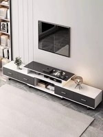 Meuble TV, Salon, Petit meuble domestique, Nouveau modèle 2025, Moderne, Simple, Sur pied, Table basse extensible, Électrique