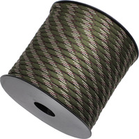 Corde en paracorde de haute qualité en polyester résistant aux déchirures à 9 brins de 4 mm, corde de survie haute résistance, 50 m/rouleau
