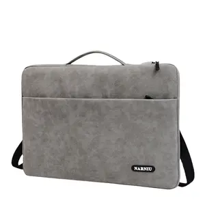 Borsa a tracolla singola per ufficio MOQ bassa borsa a tracolla per Laptop da donna con pochette in pelle vegana impermeabile PU