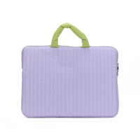 Funda para Portátil de Color Contrastante Resistente al Agua para 13-14 Pulgadas, Bolsa para Computadora de Nailon Resistente a Impactos, Resistente a Arañazos con Forro de Felpa