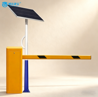 Barrière de sécurité automatique, système de barrière à flèche sans fil alimenté par énergie solaire AUTO avec batterie de secours de 7 jours, barrière de stationnement