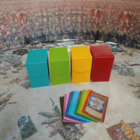 Vente chaude Porte-cartes en cuir noir personnalisé Boîtes de rangement en PP pour cartes à collectionner et rangement de crayons