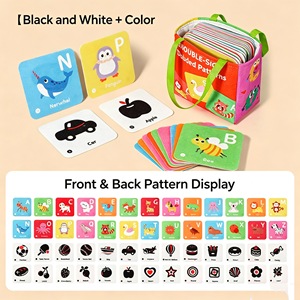 Tarjetas <span class=keywords><strong>de</strong></span> Libros para Bebés, <span class=keywords><strong>Desarrollo</strong></span> Cognitivo para Recién Nacidos <span class=keywords><strong>de</strong></span> 0 a 1 Año, Juguete Reconfortante para Bebés, Reconocimiento <span class=keywords><strong>del</strong></span> Bebé - Product Image 6