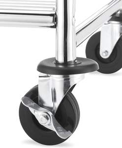 Étagère de rangement métallique pour vêtements, panier à linge, porte-vêtements, chariot de rangement, unité d'étagérage domestique - Product Image 4