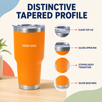 Botol Termos Stainless Steel Logo Kustom 500ml Vakum Terisolasi Portabel Anti Bocor untuk Perjalanan, Kantor, dan Olahraga