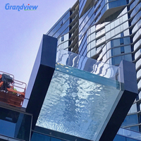 Fabricant de piscines hors sol Grandview, grande piscine extérieure pour feuilles de plexiglas acrylique