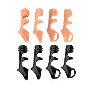 Yunman Manchon de retardement pour pénis avec motif dents de loup pour l'amélioration sexuelle masculine, lot de 4 - Product Image 1