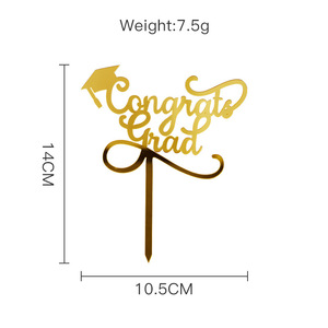 Adornos Acrílicos <span class=keywords><strong>para</strong></span> Pastel de Graduación, Decoración <span class=keywords><strong>para</strong></span> <span class=keywords><strong>Pasteles</strong></span> de Fiesta de Graduación, Adorno de Felicitación <span class=keywords><strong>para</strong></span> Pastel - Product Image 2