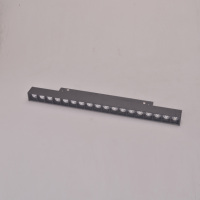 Spot LED linéaire 24W DC48V, style moderne, encastré, suspendu, sur rail magnétique, en aluminium, grille lumineuse de surface