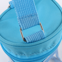 Pochette de maquillage transparente imperméable portable avec fermeture éclair fluide pour les vacances à la plage et le rangement des articles de toilette (vente en gros)