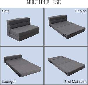 Sofá <span class=keywords><strong>Cama</strong></span> Plegable de Diseño Moderno con Empaque al Vacío para Sala de Estar, Sofá de 4 Plazas - Esponja 30D - Product Image 4