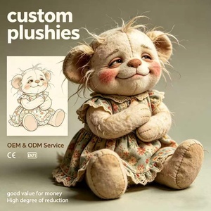 Ours en peluche floral personnalisé en gros, jouet en peluche haute fidélité, service OEM ODM avec certification CE EN71 - Product Image 1