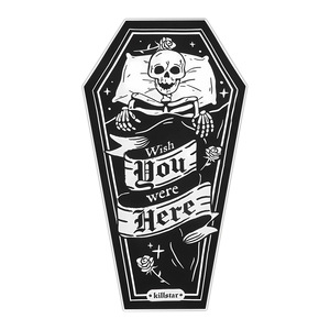 Alfombra de poliéster antideslizante y resistente a las manchas con diseño de ataúd gótico Guruca para decoración interior de Halloween, uso junto a la cama en el dormitorio - Product Image 3