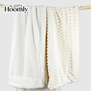 ผ้าห่มขนแกะเชอร์ปาสองด้าน Hoomly ขนาดสั่งทำพิเศษ หนานุ่ม อุ่นสบาย ปลอดภัยสำหรับเด็ก เหมาะสำหรับฤดูหนาว ใช้ในห้องนอน - Product Image 4