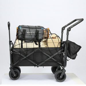 Carrito de Camping Plegable de Metal con Cuatro Ruedas, Impermeable, para Playa, Camping, Compras al Aire Libre y Jardín - Product Image 2