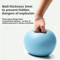 Balón de Yoga de PVC de 25 cm para Adultos, Ejercicios de Suelo Pélvico, Hipertensión, Postparto, Pilates, Inflable, Antiexplosión, Duradero