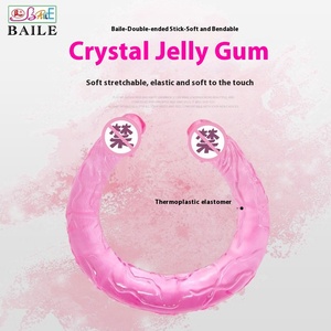 Daidaibai Dragón de dos cabezas TPE Impermeable Suave Adulto Suministros de salud <span class=keywords><strong>sexual</strong></span> Falo artificial extendido Masturbación femenina - Product Image 4