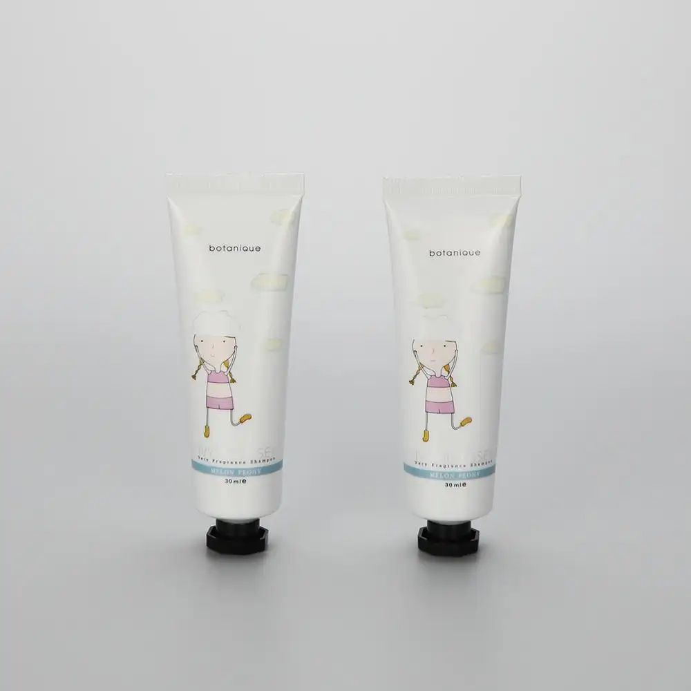 Skin Care Sunscreen Cream Empty Packaging Tube Hand Cream Cosmetic Plastic ABL/ PBL 30g Cute Screw Cap White Color BB CC Cream