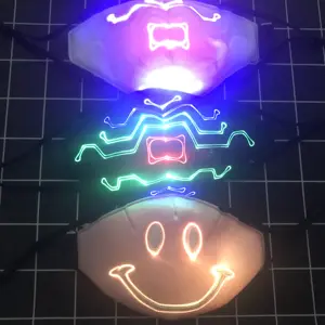 Pronto Magazzino HA PORTATO il Suono Attivato Rave Maschera per DJ, Edc, Ultra, Music Festival, Concerti, club light up LED lampeggiante Musica maschere