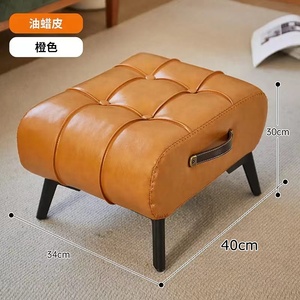 <strong>Stool</strong> Gold New Hot Sale <strong>Round</strong> Indoor Home Luxury Kids Foot Step Living Room Furniture Metal Chairs Modern <strong>Stools</strong> Ottoman Leather - Product Image 3