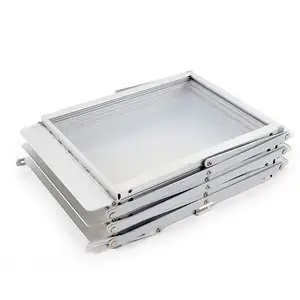 Factory Price Portable Z-Type Floor Standing Acrylic Newspaper Display Rack Brochure Holder Stands With Aluminum Case