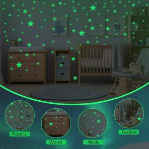 Autocollants étoiles étoiles brillantes <span class=keywords><strong>Stickers</strong></span> muraux pour décoration murale Autocollants étoiles lumineuses de plafond pour décorations de <span class=keywords><strong>chambre</strong></span> d'enfants - Product Image 6