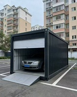 Chambres préfabriquées en conteneurs Maisons modulaires pour garages Porte enroulable