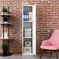 Armoire de rangement verticale mince à trois portes en acier, casier métallique verrouillable à 3 niveaux pour école, employés, salle de sport