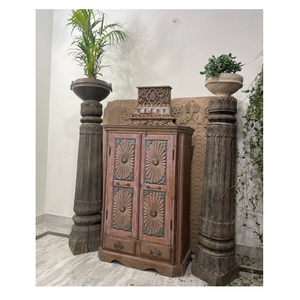 ตู้ไม้มะม่วงทาสีด้วยมือตู้ขนาดเล็กเฟอร์นิเจอร์เด็ก - Product Image 2