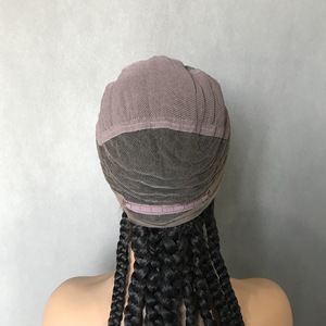 Perruque complète en dentelle, dreadlocks africaines en cheveux naturels, tressées à la machine à double trame, modèle <span class=keywords><strong>tresses</strong></span> Viking, pour l'e-commerce transfrontalier - Product Image 4
