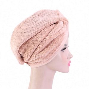 Toalla de microfibra para el cabello para mujer, turbante absorbente antiencrespamiento, gorro de baño de secado rápido, estampado digital - Product Image 4