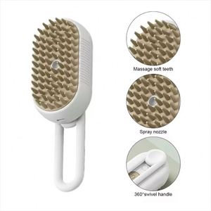 Brosse de massage pulvérisatrice à vapeur à un bouton, pliable et rotative, pour le bain capillaire et l'élimination des cheveux, outil de nettoyage - Product Image 6