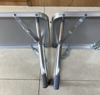 Table de travail pliable légère pour le camping en intérieur/extérieur, table de camping pliable en aluminium, petite table pour pique-nique, fête, barbecue