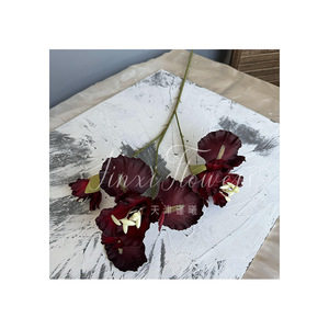 Fleurs d'iris artificielles Jinxi, 3 têtes, fleurs en soie, décoration de mariage et de maison, vente directe d'usine transfrontalière - Product Image 5