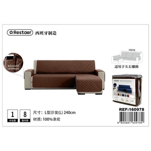 Copridivano Chocolate L Chaise Longue-tessuti per la casa