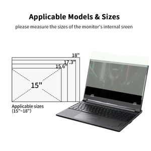 Protection d'écran pour ordinateur portable Gigabyte, certifiée TUV, 15,6 pouces, sur mesure, en gros, amovible, anti-lumière bleue, mate, anti-reflets, PET, 0,38 mm - Product Image 5
