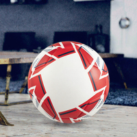 Bola Sepak Ukuran 5 Resmi dengan Logo Cetak Kustom untuk Olahraga Tim, Latihan Indoor/Outdoor, Terbuat dari Bahan Plastik, dari Produsen