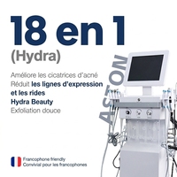 Appareil professionnel de peeling aquatique 18-en-1 avec système H2O2 pour le nettoyage de la peau