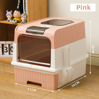 Lettiera per Gatti Completamente Chiusa a Cassetto, Anti-Schizzi, Deodorante, Facile da Pulire, Toilette per Gatti da Interno
