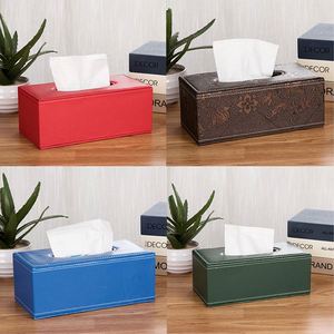 Boîte à mouchoirs en cuir de haute qualité, distributeur de serviettes, boîte à papier pour hôtel, boîte à mouchoirs en cuir pour voiture, cadeau d'ouverture, vente en gros - Product Image 6