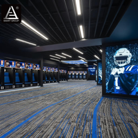 Armoire de Rangement Modulaire Intelligente pour Vestiaire de Club de Football et de Baseball avec Banc