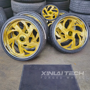 ล้อฟอร์จ XINLAI รุ่นใหม่ ขอบทอง ดีไซน์หลายก้าน แบบดิสลึก 3 ชิ้น ขนาด 18-26 นิ้ว 5x112 5x114.3 5x120 20 มม. สำหรับรถยนต์หรู - Product Image 5