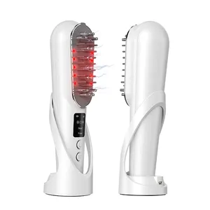 Laser Comb Head Massager để cải thiện sức khỏe da đầu và tăng trưởng tóc massage điện Lược ánh sáng đỏ trị liệu laser tóc chống rụng