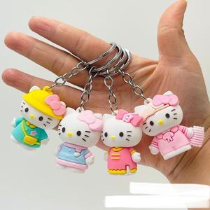 Groothandel 3d Pvc Sleutelhanger Custom <span class=keywords><strong>Cartoon</strong></span> Roze Hello <span class=keywords><strong>Kitty</strong></span> <span class=keywords><strong>Cat</strong></span> Serie Zacht Rubber Sleutelhanger Speelgoed Voor Bulk Bestelling - Product Image 2