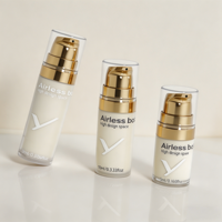 Flacon pompe sans air en plastique PP léger 5ml 10ml 15ml pour crème, lotion, sérum visage, lait corporel, emballage cosmétique