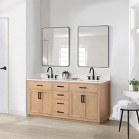Meuble-lavabo moderne à double évier Meuble-lavabo durable à la mode Meuble-lavabo à prix abordable