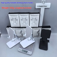 Support de téléphone de bureau pliable et rotatif, réglable en hauteur, universel et portable pour le streaming en direct et les études en ligne