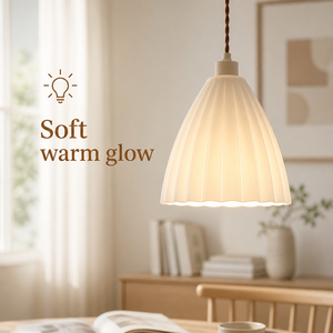 Paralume <span class=keywords><strong>in</strong></span> <span class=keywords><strong>Vetro</strong></span> Sodico-Calcico Soffiato a Mano con Bordo Ondulato, Bianco Opale, per Lampada a Sospensione, Ricambio per Illuminazione Casa e Hotel - Product Image 1