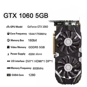 Carte graphique de jeu d'occasion GeForce GTX 1070 8 Go GDDR5 pour ordinateur de bureau avec interface mémoire 256 bits, PCI Express, ventilateur de refroidissement - Product Image 3